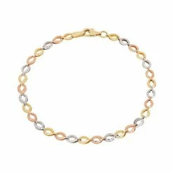 Coupon ???? Everlasting Gold Tri Tone 14k Gold Oval Link Bracelet ????
