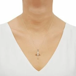 Cheapest ⌛ Everlasting Gold 14k Gold Polished Tube Crucifix Pendant Necklace ⌛ -Everlasting Gold Shop unnamed file 133