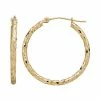 Brand new ???? Everlasting Gold 10k Gold Textured Hoop Earrings ✔️