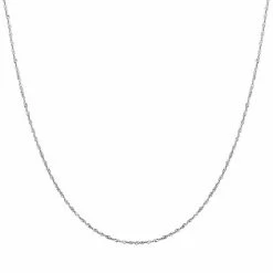 Cheapest ???? Everlasting Gold 14k White Gold Singapore Chain Necklace ⭐
