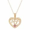 Cheapest ???? Everlasting Gold 10k Gold & Rose Gold "Mom" Heart & Rose Pendant Necklace ???? -Everlasting Gold Shop unnamed file 143