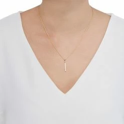 New ???? Everlasting Gold 10k Gold Square Tube Drop Pendant Necklace ???? -Everlasting Gold Shop unnamed file 159