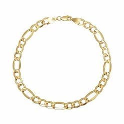 Budget ???? Everlasting Gold 14k Gold Figaro Chain Bracelet ????