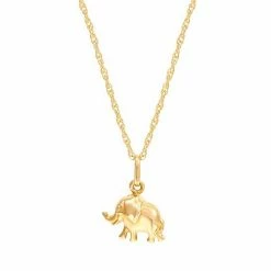 Deals ???? Everlasting Gold 10k Gold Elephant Pendant Necklace ????