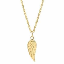 Best deal ⌛ Everlasting Gold 10k Gold Flat Back Angel Wing Pendant Necklace ????