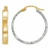 Best deal ???? Everlasting Gold 14K Yellow Gold & Rhodium Hoop Earrings ???? -Everlasting Gold Shop unnamed file 187