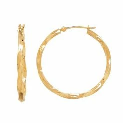 Brand new ???? Everlasting Gold 14k Gold Twist Hoop Earrings ✔️