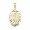 Wholesale ???? Everlasting Gold 10k Gold Two Tone Blessed Mary Oval Pendant ???? -Everlasting Gold Shop unnamed file 199
