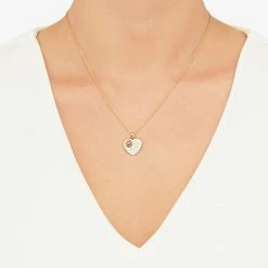 Wholesale ???? Everlasting Gold 10k Gold & Rose Gold Flower On Heart Disk "I Love You More" Pendant Necklace ???? -Everlasting Gold Shop unnamed file 207