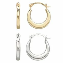 Hot Sale ✔️ Everlasting Gold 10k Gold Hoop Earring Set ????