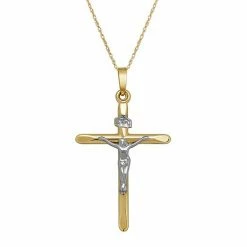 Best Pirce ???? Everlasting Gold 10k Gold Crucifix Pendant Necklace ????