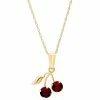 New ???? Everlasting Gold 10k Gold Lab-Created Ruby Cherry Pendant Necklace ???? -Everlasting Gold Shop unnamed file 236