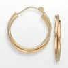 Best Pirce ???? Everlasting Gold 10k Gold Crisscross Hoop Earrings ????