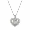 Wholesale ???? Everlasting Gold Sterling Silver Cubic Zirconia Heart Locket Necklace ❤️ -Everlasting Gold Shop unnamed file 251