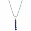 Flash Sale ???? Everlasting Gold 10k White Gold Lab-Created Sapphire Stick Pendant Necklace ???? -Everlasting Gold Shop unnamed file 253