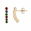 Best deal ???? Everlasting Gold 10k Gold Lab-Created Ruby, Emerald & Sapphire Stud Earrings ????