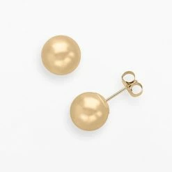 Deals ⌛ Everlasting Gold 10k Gold Ball Stud Earrings ????