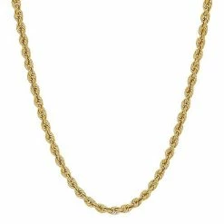 Discount ???? Men's Everlasting Gold 10k Gold Hollow Glitter Rope Chain Necklace - 24 In. ????