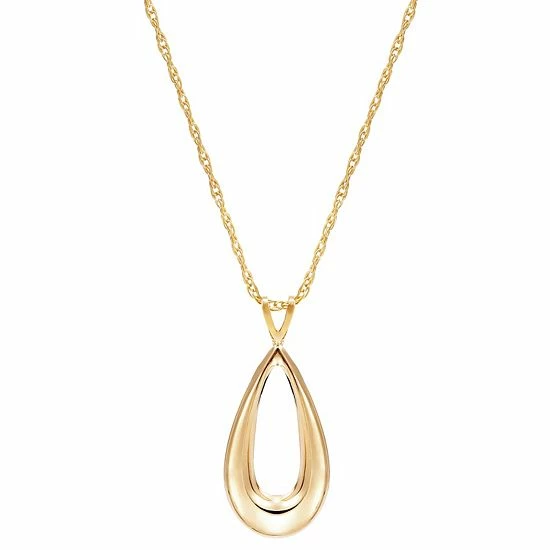 Best Sale ???? Everlasting Gold 10k Gold Teardrop Pendant Necklace ???? 3 Best Sale ???? Everlasting Gold 10k Gold Teardrop Pendant Necklace ????