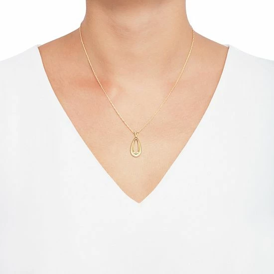 Best Sale ???? Everlasting Gold 10k Gold Teardrop Pendant Necklace ???? 4 Best Sale ???? Everlasting Gold 10k Gold Teardrop Pendant Necklace ???? - Image 2