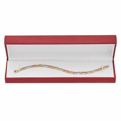 Cheapest ???? Everlasting Gold Tri Tone 10k Gold Reversible Greek Key Bracelet ???? -Everlasting Gold Shop unnamed file 306