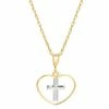 Budget ???? Everlasting Gold 10k Gold Open Heart Cross Pendant Necklace ✨ -Everlasting Gold Shop unnamed file 316
