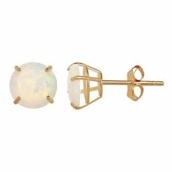 Wholesale ⭐ Everlasting Gold Lab-Created Opal 10k Gold Stud Earrings ????