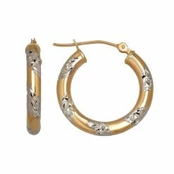 Flash Sale ???? Everlasting Gold Two Tone 14k Gold Hoop Earrings ????
