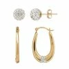 Coupon ???? Everlasting Gold 10k Gold Crystal Ball Stud & U-Hoop Earring Set ???? -Everlasting Gold Shop unnamed file 330