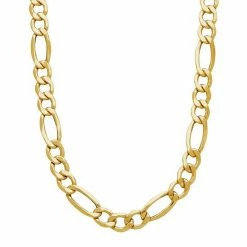 New ???? Everlasting Gold Men's 14k Gold Figaro Chain Necklace - 22 In. ????
