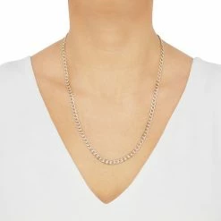 Cheap ???? Everlasting Gold 10k Gold 4.9 Mm Pave Curb Chain Necklace - 26 In. ???? -Everlasting Gold Shop unnamed file 334