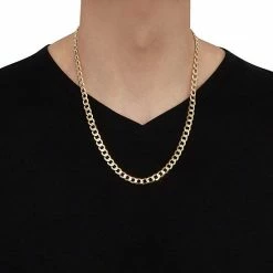 Buy ???? Everlasting Gold Men's 14k Gold Curb Chain Necklace - 22 In. ???? -Everlasting Gold Shop unnamed file 346