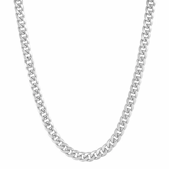 Deals ???? Everlasting Gold 10k White Gold 6.15 Mm Hollow Miami Curb Chain Necklace - 22 In. ⌛ 3 Deals ???? Everlasting Gold 10k White Gold 6.15 Mm Hollow Miami Curb Chain Necklace - 22 In. ⌛
