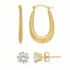 Outlet ???? Everlasting Gold 14k Gold Cubic Zirconia Stud & U Hoop Earring Set ???? -Everlasting Gold Shop unnamed file 356