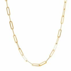 Brand new ???? Everlasting Gold 10k Gold Paper Clip Chain Necklace ????