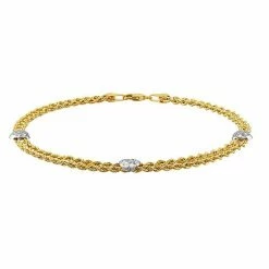 Best deal ???? Everlasting Gold 10k Gold Triple Heart Anklet ????