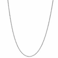 Discount ???? Everlasting Gold 14k White Gold Glitter Rope Chain - 18 In. ????