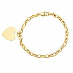 Brand new ???? Everlasting Gold 10k Gold Heart Charm Chain Bracelet ????