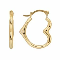 Flash Sale ???? Everlasting Gold 10k Gold Heart Hoop Earrings ⭐