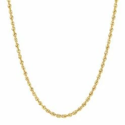 Best Pirce ❤️ Men's Everlasting Gold 10k Gold Hollow Glitter Rope Chain Necklace ????