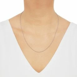 Best Pirce ???? Everlasting Gold 14k White Gold 1.15 Mm Solid Perfectina Chain Necklace - 18 In. ???? -Everlasting Gold Shop unnamed file 76