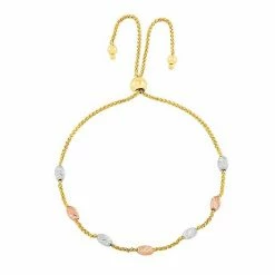 Best deal ✨ Everlasting Gold Tri-Tone Bead Station Bracelet ⌛