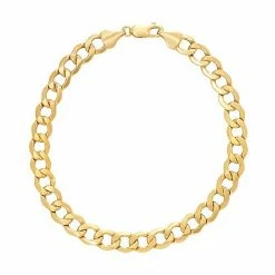 Cheapest ✔️ Everlasting Gold Men's 10k Gold Curb Chain Bracelet ????