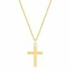Cheapest ???? Everlasting Gold 10k Gold Flat Back Cross Pendant Necklace ⌛ -Everlasting Gold Shop unnamed file 99